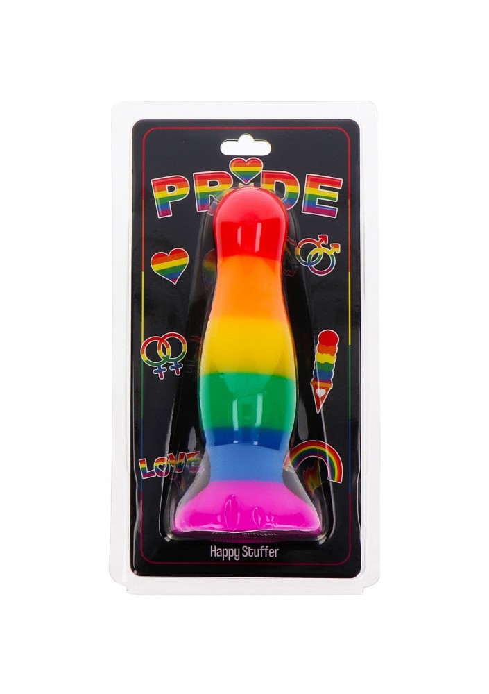 Happy Stuffer Rainbow Butt Plug — Colourful, Body-Safe Play